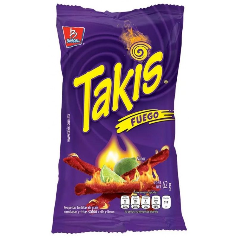 Barcel Takis Fuego (Bag) 62g - Snack