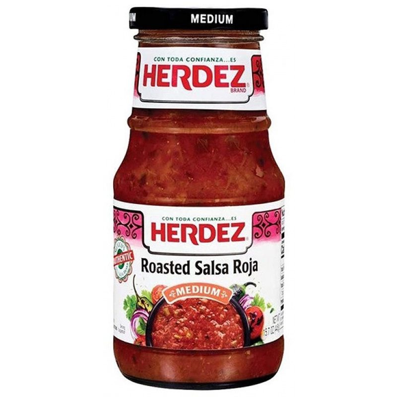 Herdez Roasted Salsa Roja, 445g (Glass)