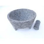 Molcajete (Mortar and Pestle), Volcanic Stone, OD=14cm