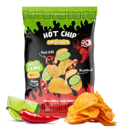 Hot Chip, Chilli & Lime Chips, 80g (Bag)